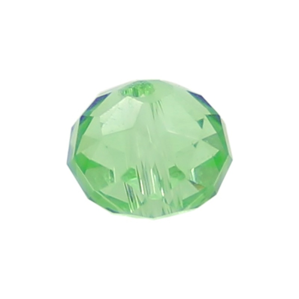 50 Perles en verre Abacus 6mm vert pâle transparent - Photo n°1