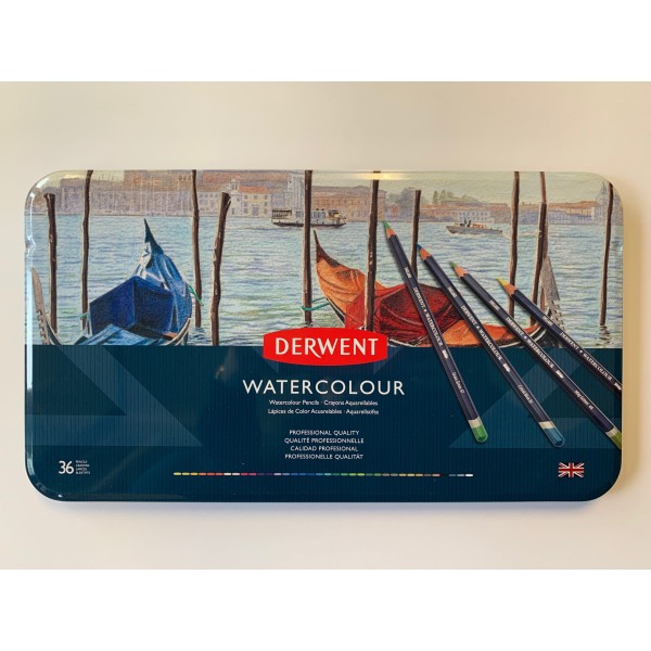 coffret de 36 crayons Derwent Water colour - Photo n°1