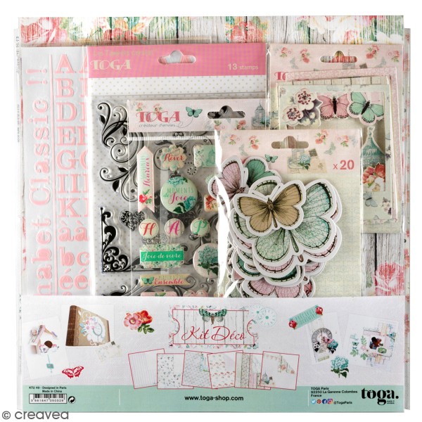 Kit déco Scrapbooking Toga - Shabby love - Photo n°1
