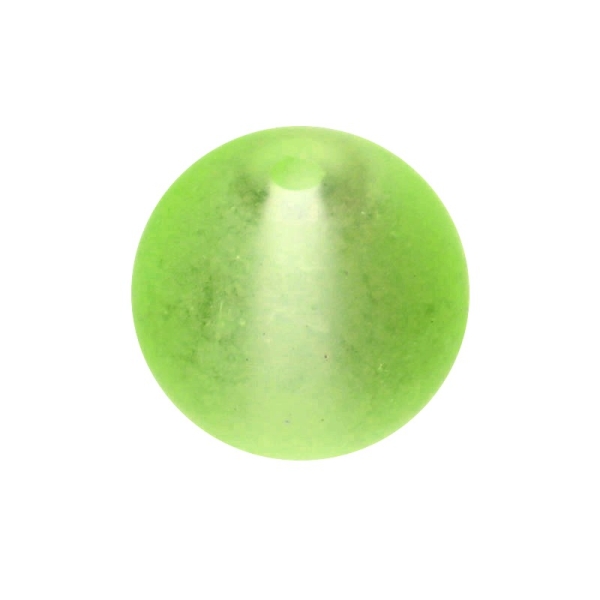 200 x Perle en Verre Givré 4mm Vert Citron - Photo n°1