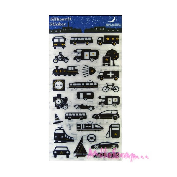 Stickers plastifiés autocollants véhicules - 1 pièce - Photo n°1