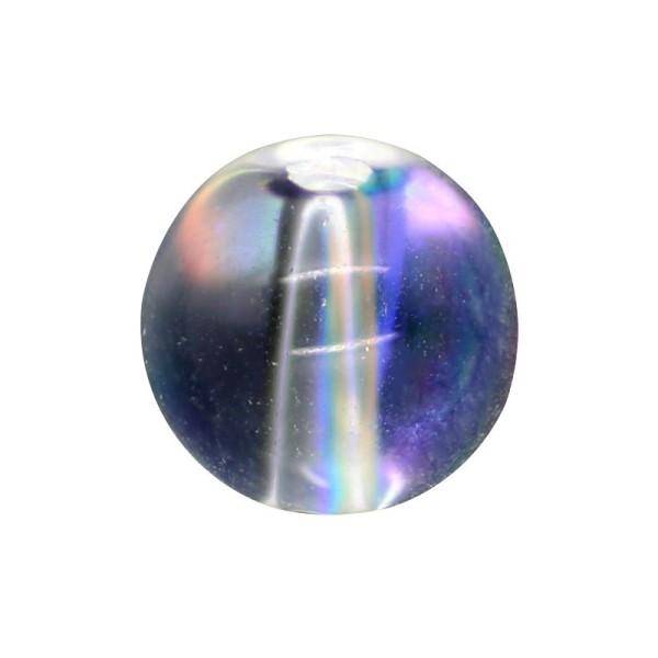 50 x Perle en Verre Transparent 8mm Cristal AB - Photo n°1