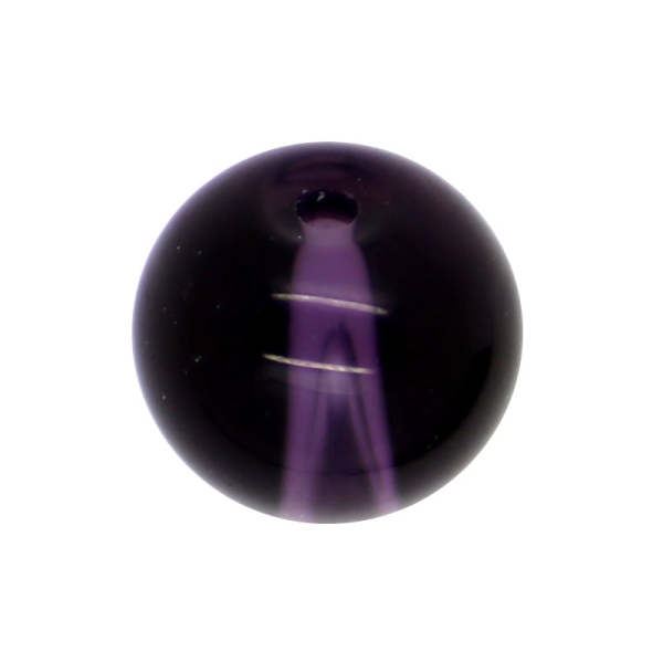 20 x Perle en Verre Transparent 12mm Violet - Photo n°1
