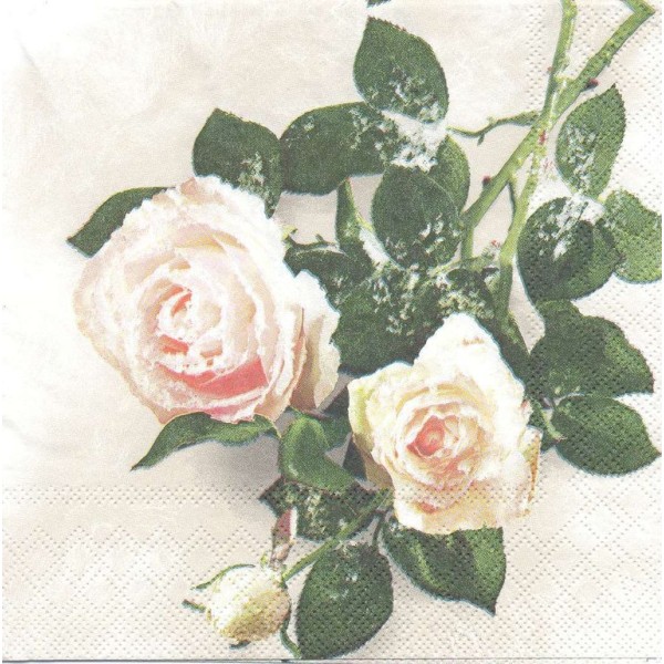 4 Serviettes en papier Bouquet de Roses Format Lunch Decoupage Decopatch 13307880 Ambiente - Photo n°1