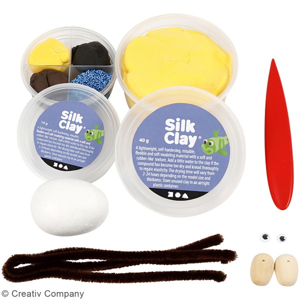 Kit activité enfant - Modelage Silk Clay  - Bitzer - Photo n°4