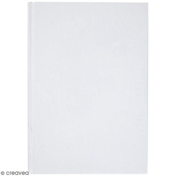 Carnet de notes à décorer - A5 - Blanc - Photo n°1
