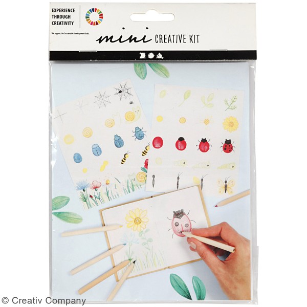 Kit créatif dessin - Apprendre à dessiner - Insectes du jardin - Photo n°2