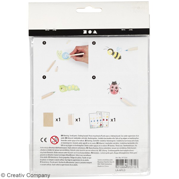 Kit créatif dessin - Apprendre à dessiner - Insectes du jardin - Photo n°3