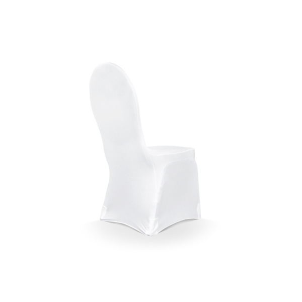 Housse de chaise élastique blanc - Photo n°2