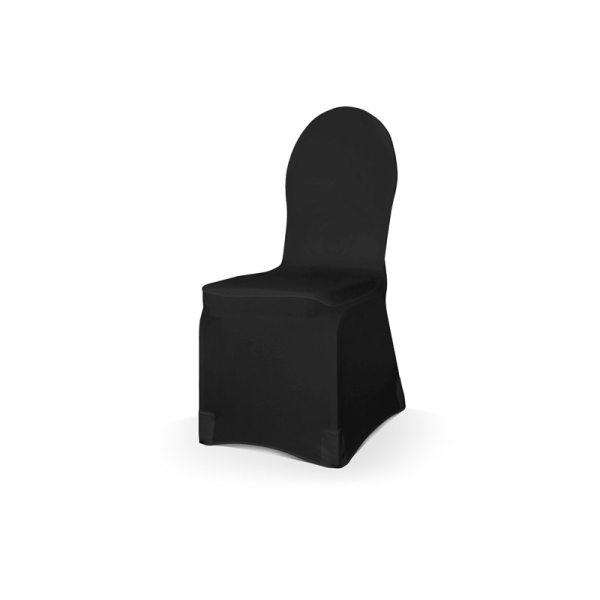 Housse de chaise élastique noir - Photo n°2