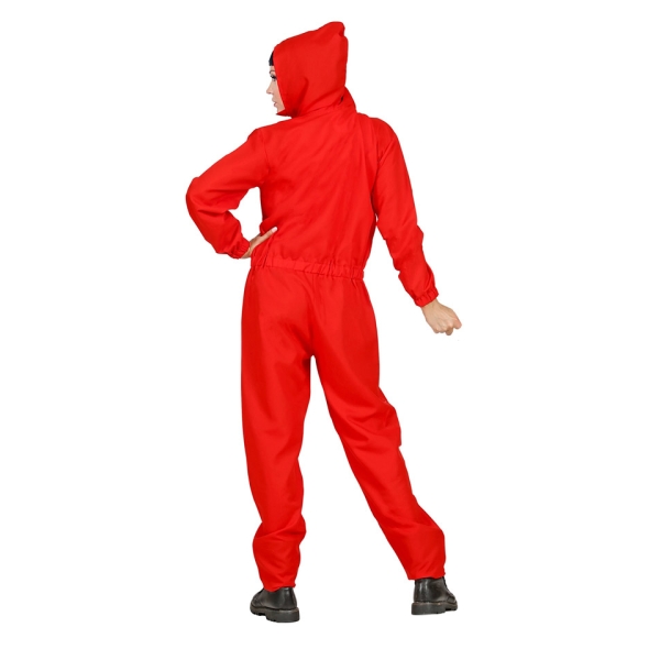 Combinaison rouge avec capuche de takers mixte - Taille XL - Photo n°2