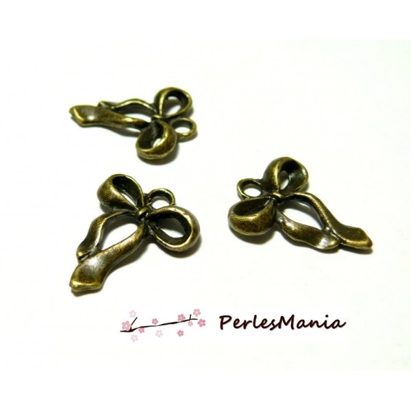 Lot de 20 pendentifs magnifique noeuds 3D OB 2000 métal couleur Bronze - Photo n°1