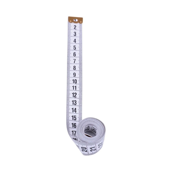 Ruban à mesurer 150 cm blanc – 1,5 m – Flexible – Ruban à mesurer – Outil  de couture –