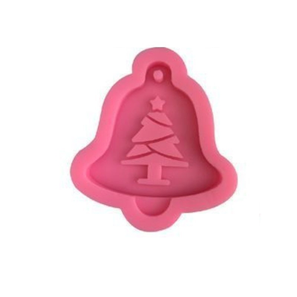 Bell Arbre de Noël 3D en Silicone de Chocolat Savon Gâteau, Fondant Gâteau, Cire, Gelée de Bougie Mo - Photo n°1
