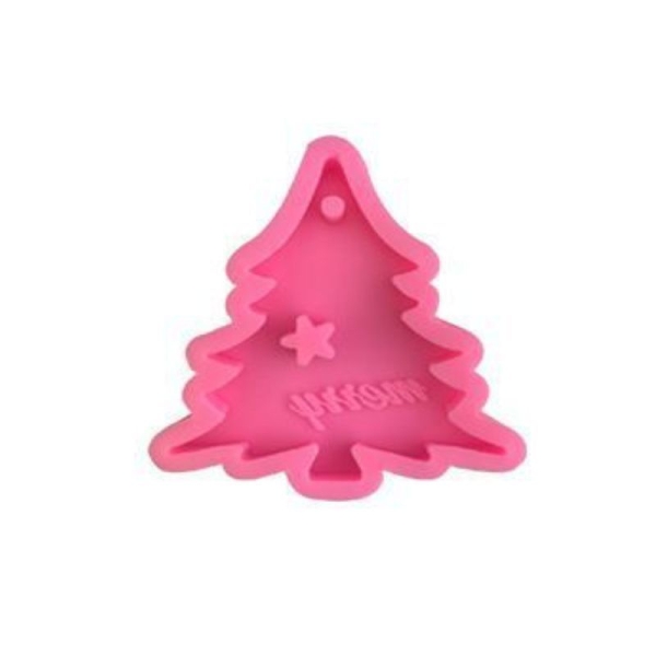 Joyeux Décoration d'Arbre de Noël 3D en Silicone de Chocolat Savon Gâteau, Fondant Gâteau, Cire, Gel - Photo n°1