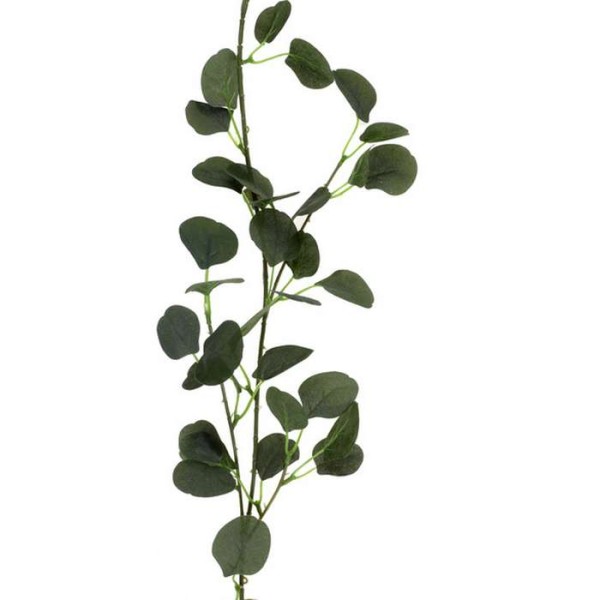 Guirlande feuillage Eucalyptus vert tissu 1 mètres 40 - Photo n°1