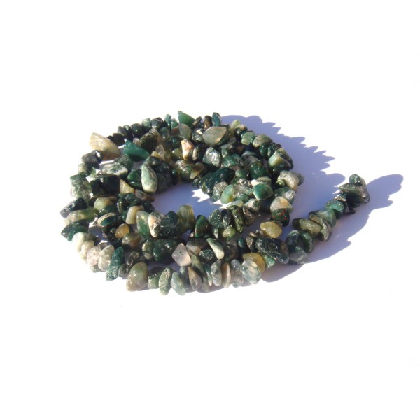 Agate Mousse multicolore : 65 MINI perles chips 3/5 MM de diamètre environ - Photo n°1