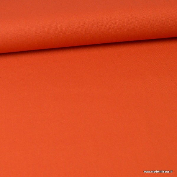 Tissu demi natté coton Terracotta - Photo n°2