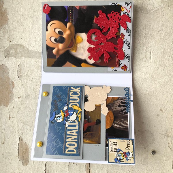 Kit scrapbooking Mini album Disney 14,5/18 cm - Kit avec album