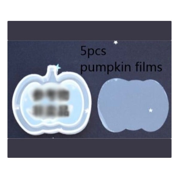 5pcs Citrouille d'Halloween Film Liquide Shaker en Plastique Pour la 3d en Silicone Pendentif Uv Rés - Photo n°2