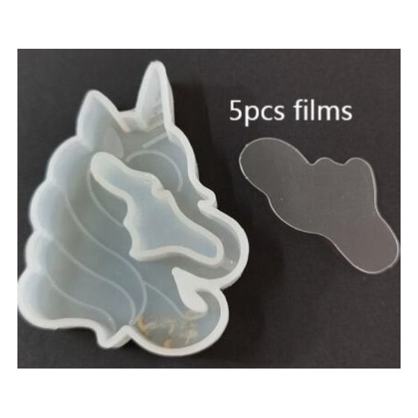5pcs Licorne Magique Film Liquide Shaker en Plastique Pour la 3d en Silicone Pendentif Uv Résine Épo - Photo n°1