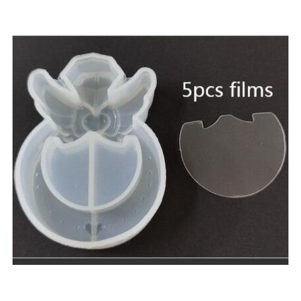 5pcs Ailes de Bouteille de Parfum de Film Liquide Shaker en Plastique Pour la 3d en Silicone Pendent - Photo n°2