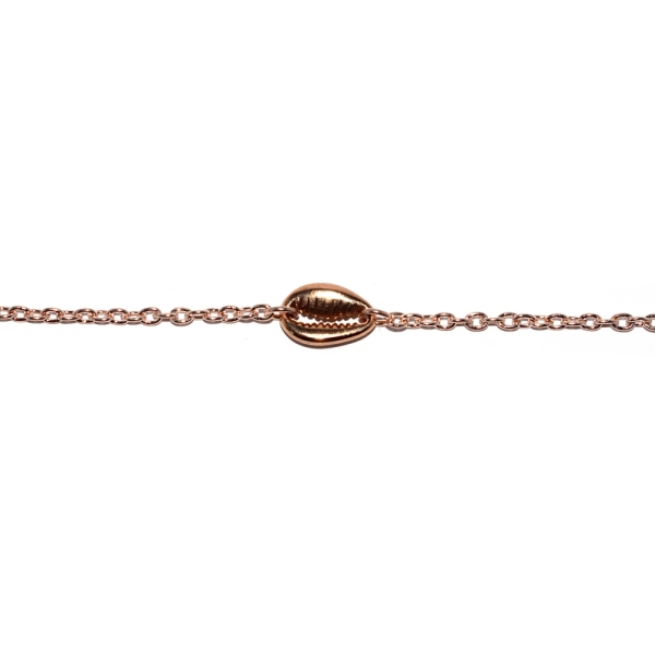 Kit DIY bracelet coquillage et chaine rose gold - Photo n°1