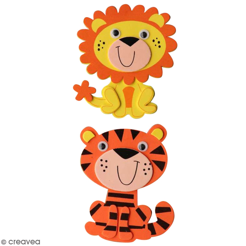 Faites votre propre feutre hang marionnette-tigre éléphant ou tigre enfants âge 6 à coudre