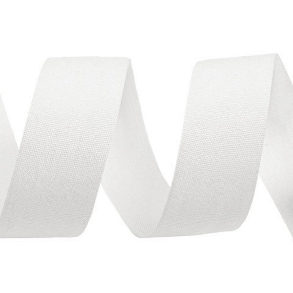 100m Blanc en Toile de Coton Ruban Largeur 25mm, Bricolage Faveurs, de l'Artisanat, le Bricolage, l' - Photo n°2