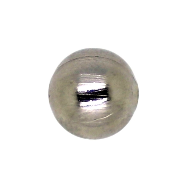 10 x Perle en Acier Ronde 6 mm - Photo n°1