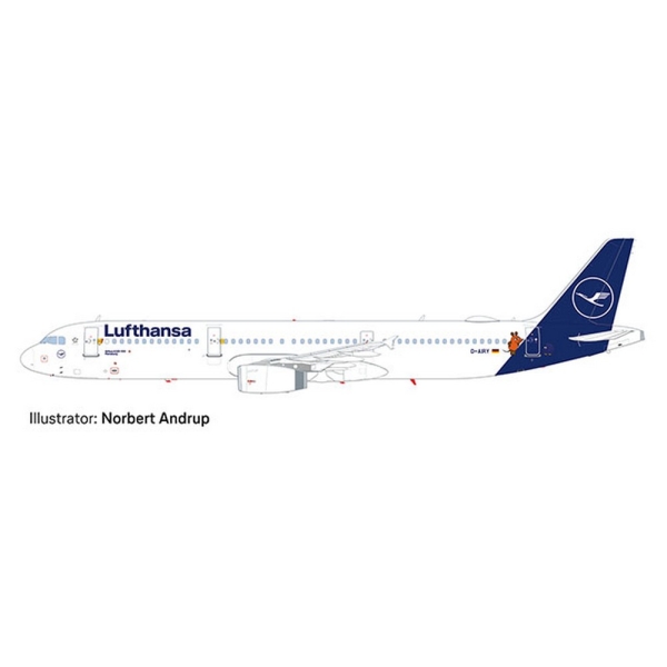 Airbus A321 Lufthansa - modèle à emboiter 1/200 Herpa - Photo n°1