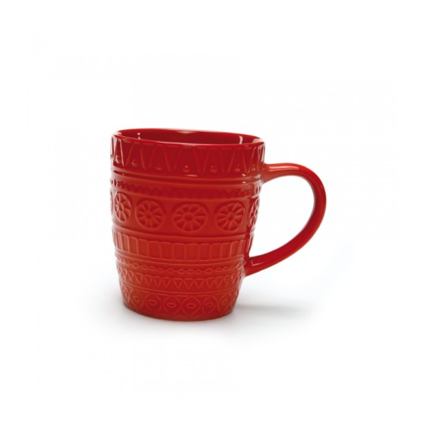Mug rouge arabesque - Photo n°1