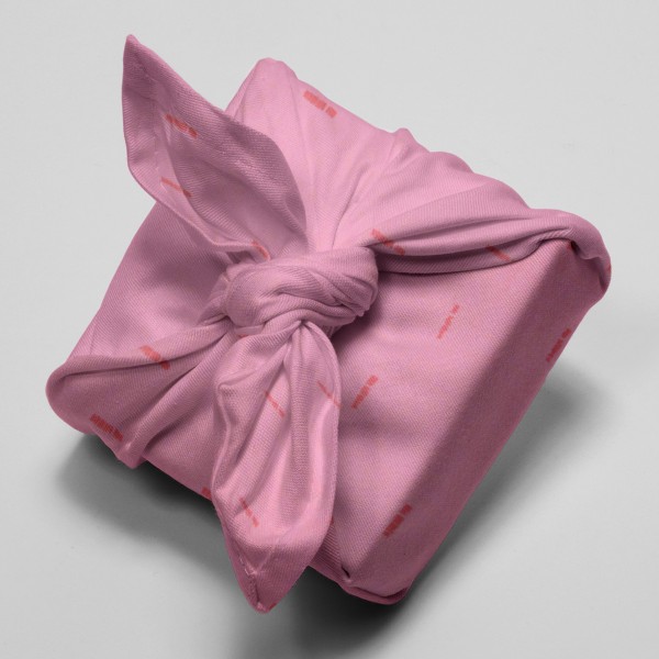 Tissu Rico - Toile de coton - Traits rose fluo sur fond rose - Par 10 cm (sur mesure) - Photo n°4