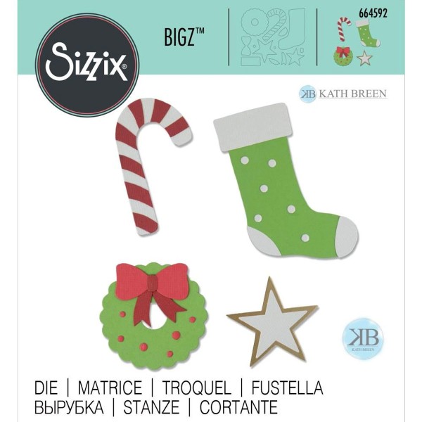 Set de matrice Sizzix Bigz - Éléments de Noël - Photo n°2