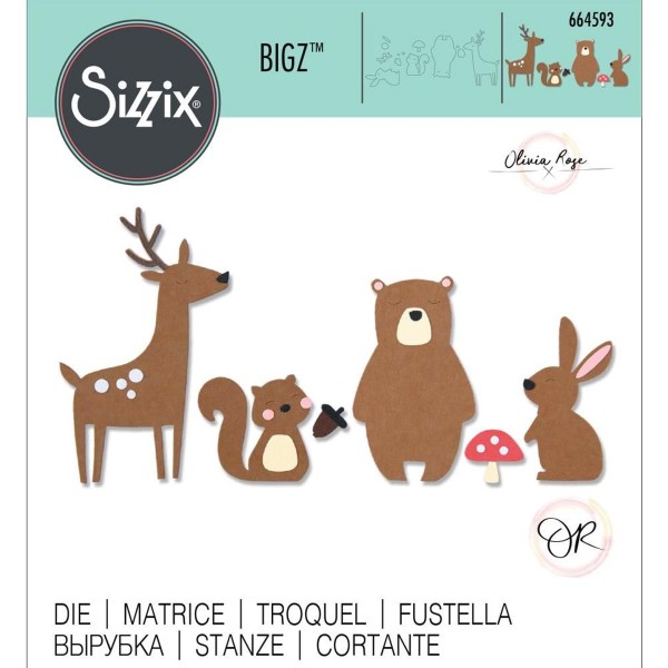 Set de matrice Sizzix Bigz - Amis de la Forêt - Photo n°2