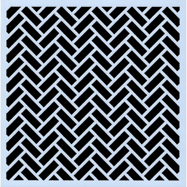 POCHOIR PLASTIQUE 13*13cm : motif géométrie (06) - Photo n°1