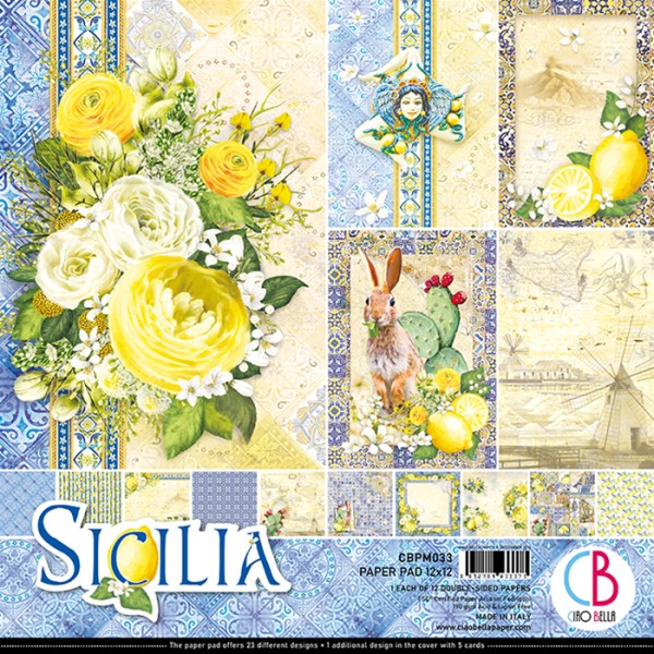 Papier scrapbooking Ciao Bella - Sicilia - 30,5 x 30,5 - 12 feuilles - Photo n°1