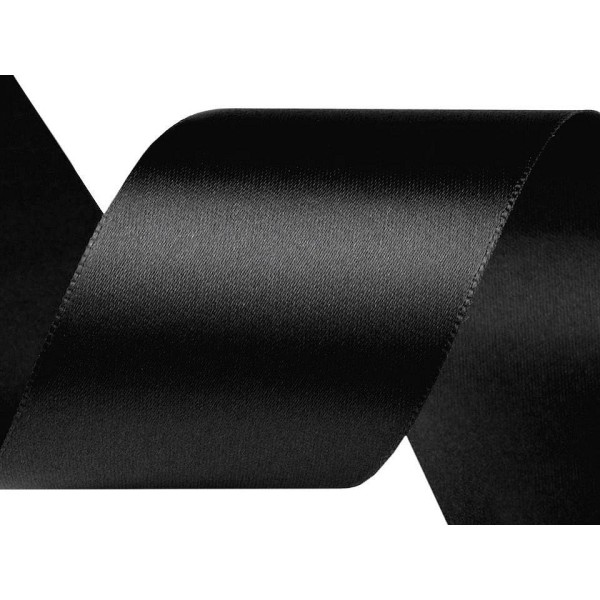 5m Ruban de Satin Noir Paquets Par 5m de Largeur 40mm, Bricolage à Guillotine, des Fournitures d'Art - Photo n°2
