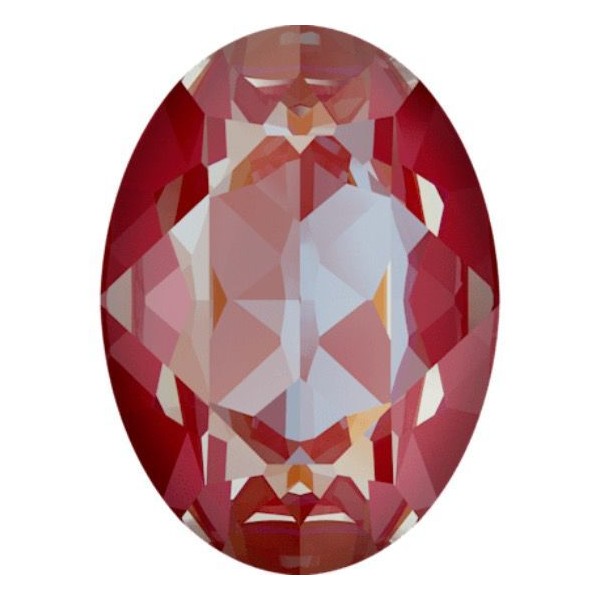2pcs Cristal Rouge Royal Delite 001l107d Ovale de Pierre de Fantaisie en Verre de Cristaux de SWAROV - Photo n°1