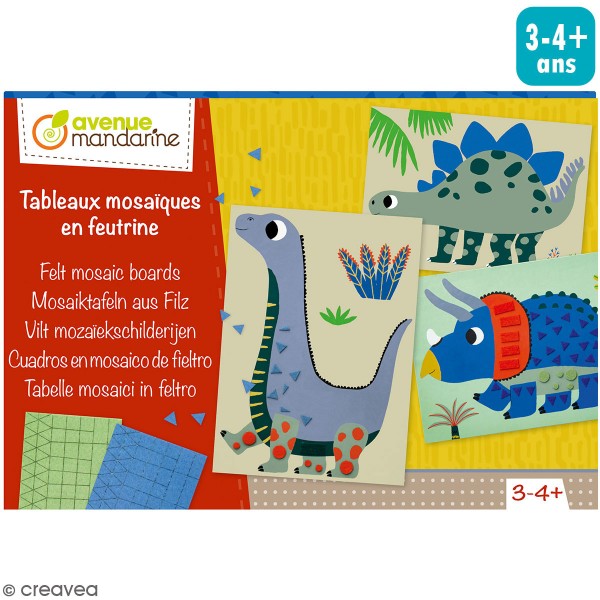 Kit créatif - Tableau Mosaïque dinosaure - Photo n°1