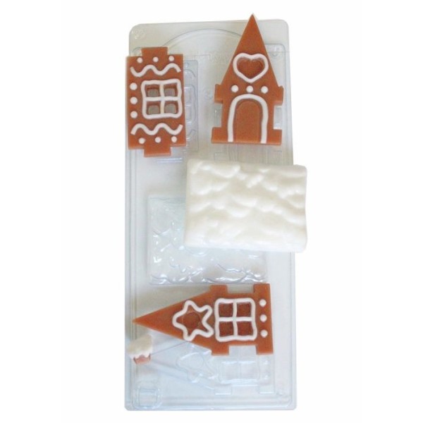 1pc pain d'épice Candy Cookie Maison de Noël de Noël Ornement en Plastique de Savon la Fabrication d - Photo n°2