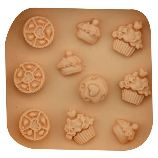 Sucré Tarte Cupcake Mini-Poupée-Maison de la Nourriture, de la 3D en Silicone de Chocolat Savon Gâte - Photo n°3