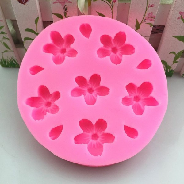Sakura Fleurs Pétales, 3D en Silicone de Chocolat Savon Gâteau, Fondant Gâteau, Cire, Gelée de Bougi - Photo n°2