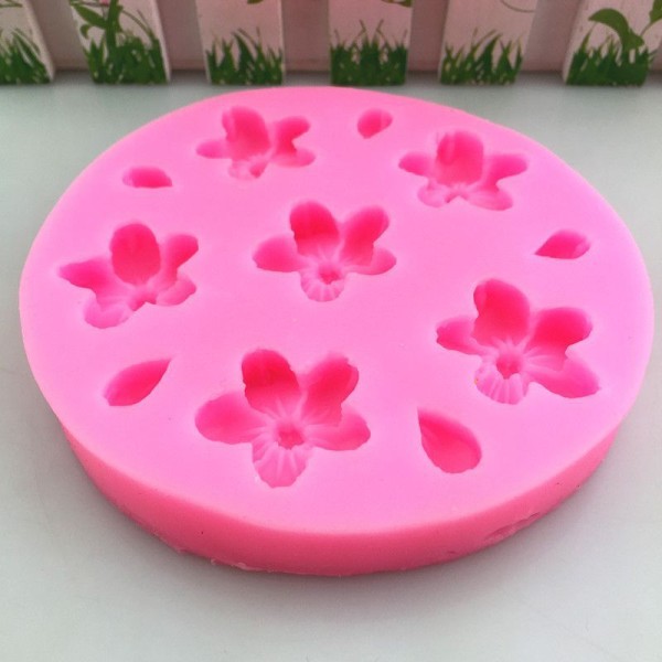 Sakura Fleurs Pétales, 3D en Silicone de Chocolat Savon Gâteau, Fondant Gâteau, Cire, Gelée de Bougi - Photo n°3