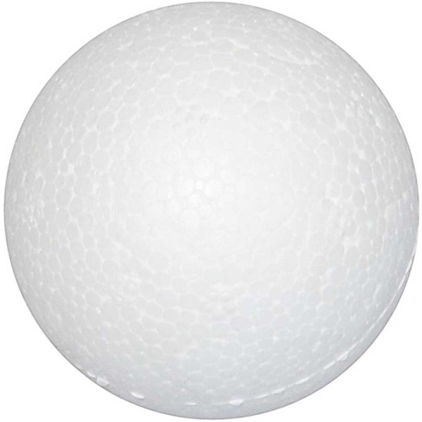 Boules en polystyrène, d: 3 cm, blanc, polystyrène, 100pièces - Photo n°1