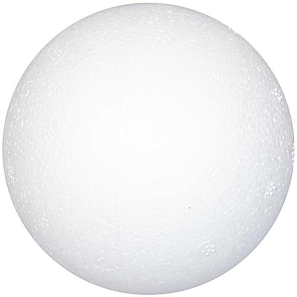 Boules en polystyrène, d: 7 cm, blanc, polystyrène, 50pièces - Photo n°1