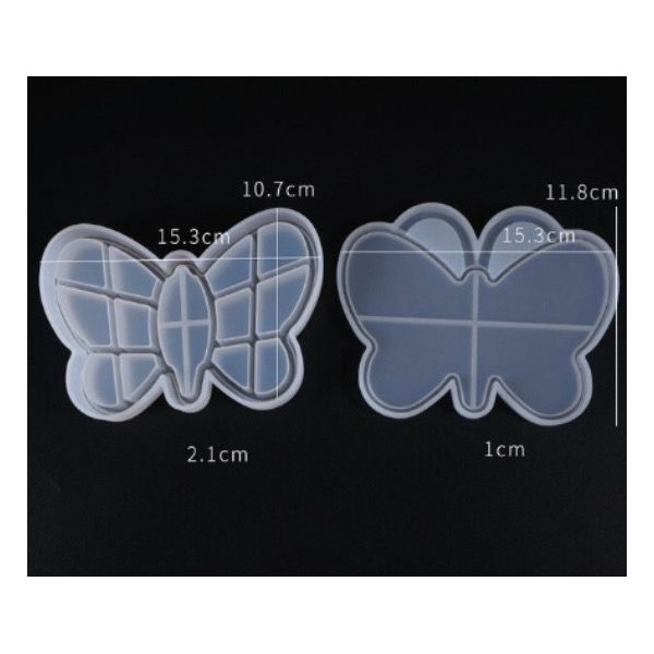 1pc Papillon de Stockage Boîte à Bijoux 3d en Silicone Uv Résine Époxy Moule d'Argile au Savon de Ci - Photo n°2