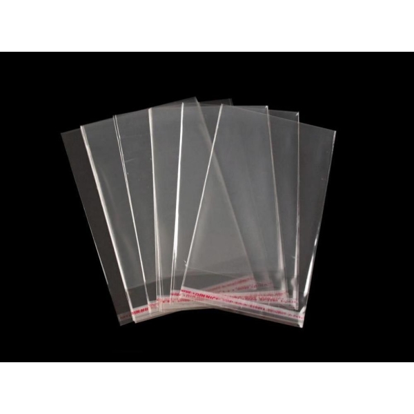100pc Transparent en Plastique Auto-adhésif pour Sceller les Sacs 7x10cm, Sacs de Cordon de Colle Sa - Photo n°2