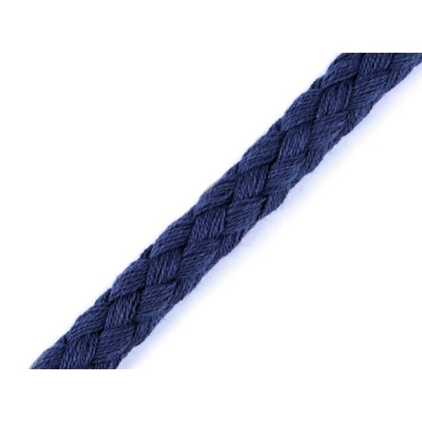 10m de Coton Bleu corde / Chaîne Ø9mm, Cordon de Soutache, Cordon Macrame, Cordon de la Décoration, - Photo n°2