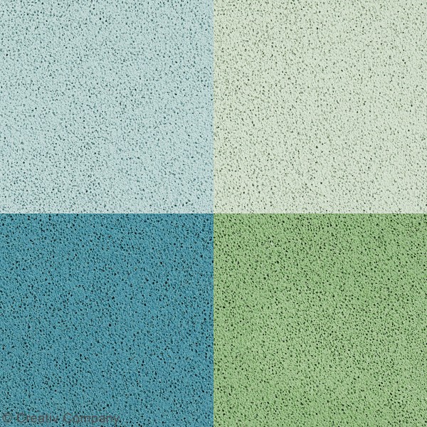Assortiment de mini encreurs 4 x 4 cm - Camaïeu Vert et Turquoise - 4 pcs - Photo n°2